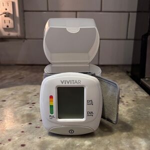 Vivitar White Wrist Blood Pressure Monitor